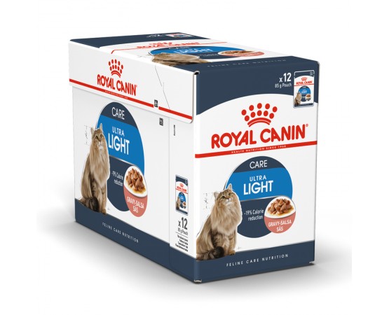 Royal Canin Feline Care Nutrition Ultra Light Gravy 4 x 12 x 85 g