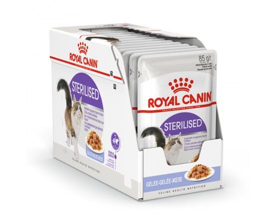 Royal Canin Feline Health Nutrition Sterilised Jelly 4 x 12 x 85
