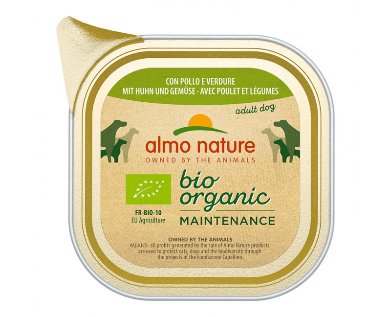 Almo Nature Bio Organic Maintenance mit Huhn & Gemüse 32 x 100 g