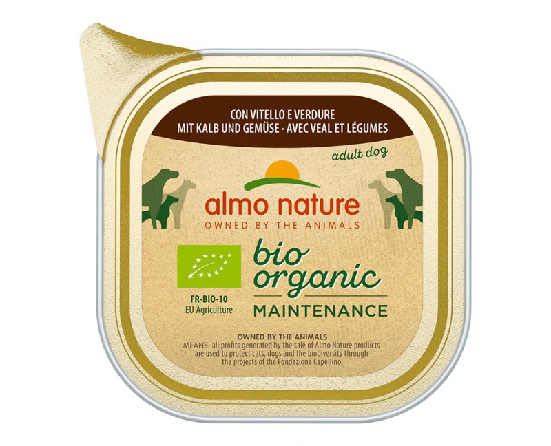 Almo Nature Bio Organic Maintenance mit Kalb & Gemüse 32 x 100 g