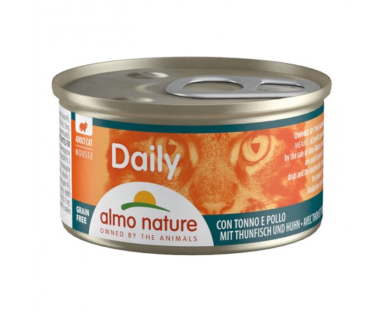 Almo Nature Daily Menu Mousse - Dose Thunfisch & Huhn 24 x 85 g