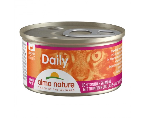 Almo Nature Daily Menu Mousse - Dose Thunfisch & Lachs 24 x 85 g