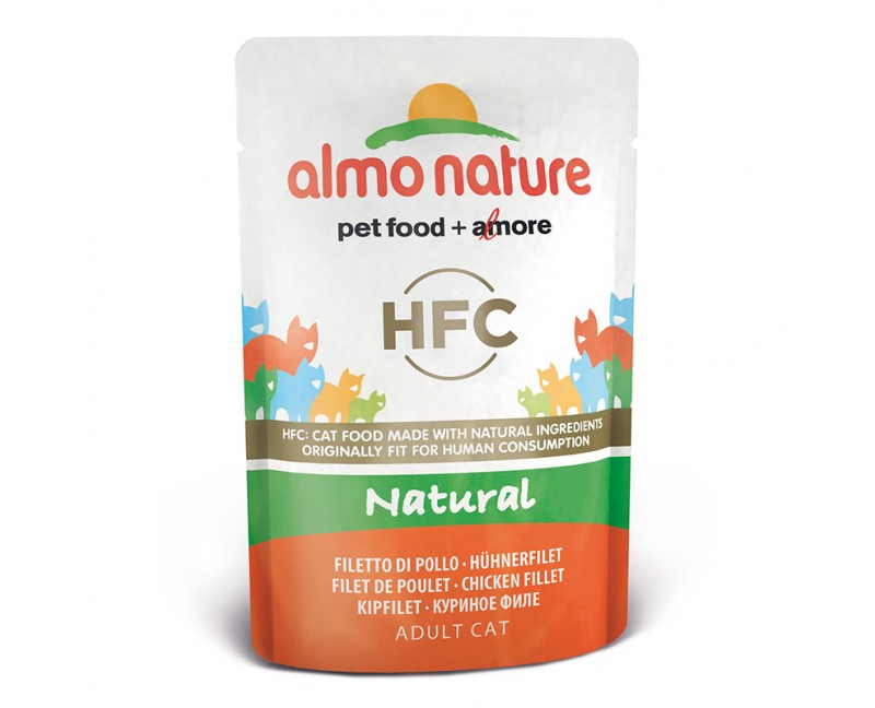 Almo Nature HFC Natural - Beutel Hühnerfilet 24 x 55 g