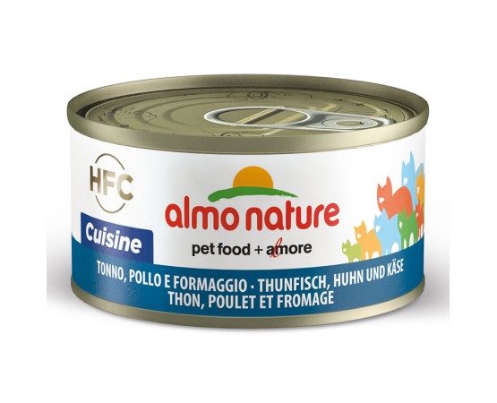 Almo HFC Natural - Dose Thunfisch, Huhn & Käse 24 x 70 g