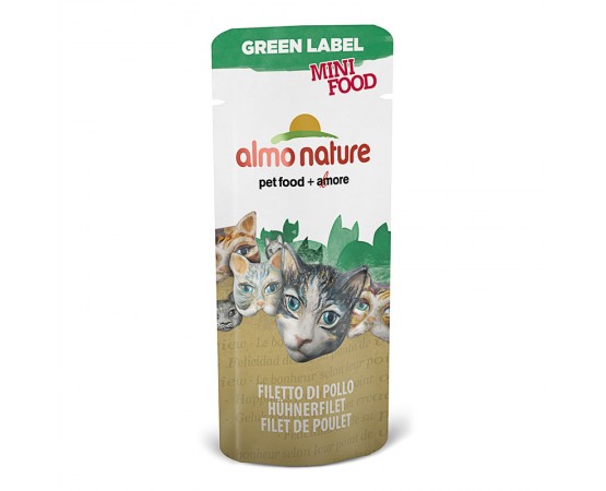 Almo Nature Green Label Mini Food - Beutel Hühnerfilet 100 x 3 g
