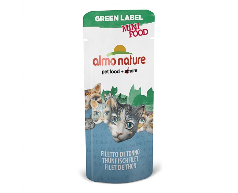 Almo Nature Green Label Mini Food - Beutel Thunfischfilet 100 x 3 g