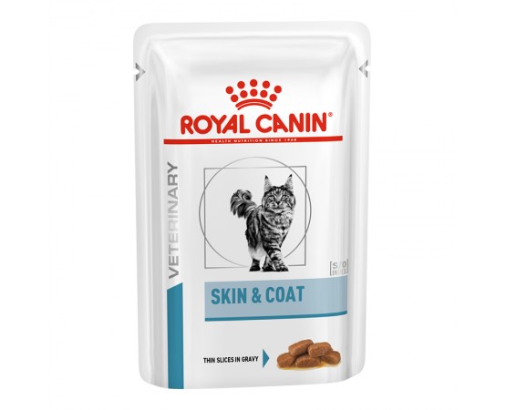 Royal Canin VHN Cat Skin & Coat Stückchen in Soße 4 x 12 x 85 g