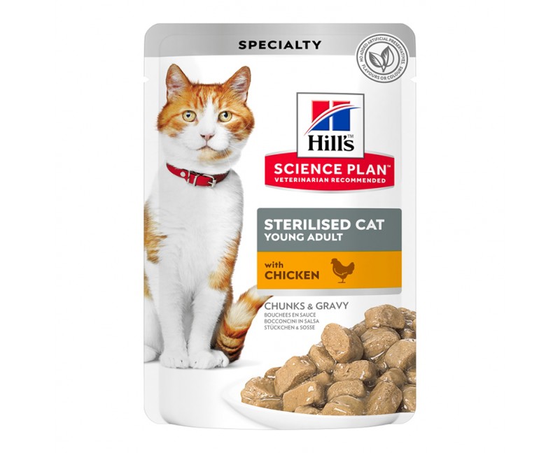 Hill's Science Plan Cat Sterilised Nassfutter Huhn 12 x 85g