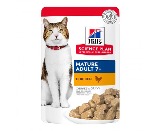 Hill's Science Plan Cat Mature Adult Nassfutter Huhn 12 x 85g