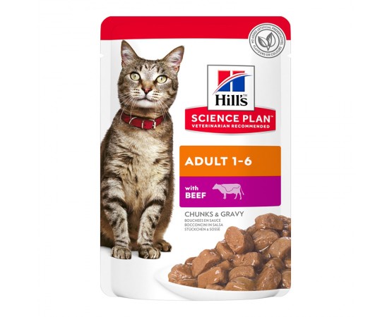 Hill's Science Plan Cat Adult Nassfutter Rindfleisch 12 x 85g