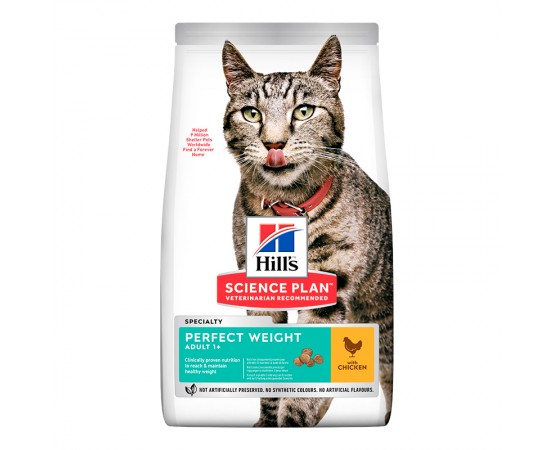 Hill's Science Plan Cat Adult Perfect Weight Trockenfutter Huhn