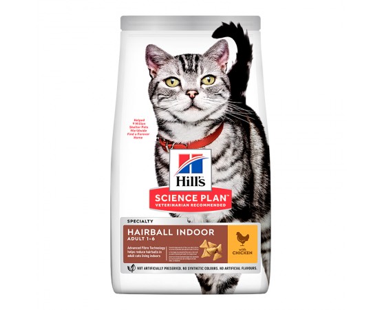 Hill's Science Plan Cat Adult Hairball & Indoor Trockenfutter Huhn