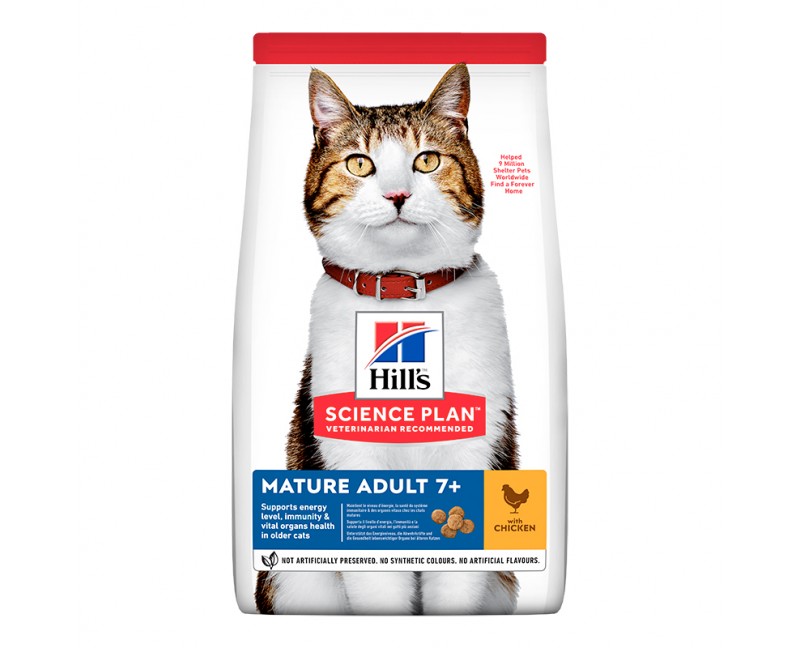 Hill's Science Plan Cat Mature Adult Trockenfutter Huhn