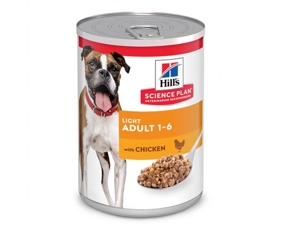 Hill's Science Plan Dog Adult Light Nassfutter Huhn 12 x 370g Dose