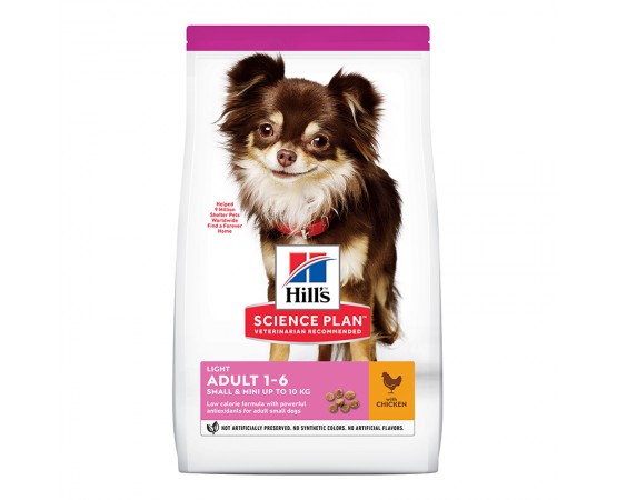 Hill's Science Plan Dog Adult Light Small & Mini Trockenfutter Huhn 1.5kg