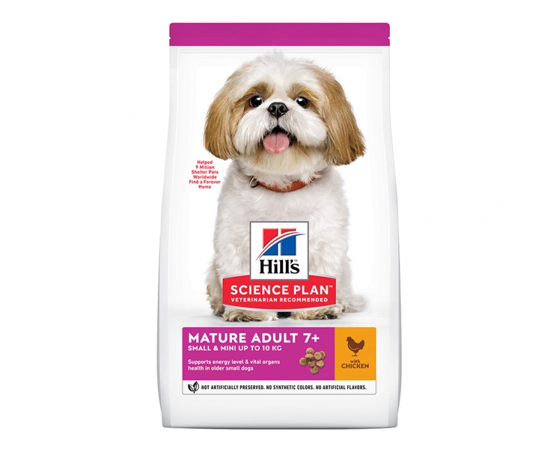 Hill's Science Plan Dog Mature Adult Small & Mini Trockenfutter Huhn 1.5kg