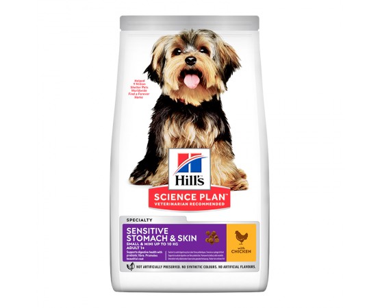 Hill's Science Plan Dog Adult Sensitive Stomach & Skin Small & Mini Trockenfutter Huhn