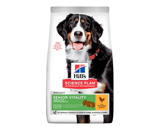 Hill's Science Plan Dog Mature Adult 6+ Senior Vitality Large Breed Huhn