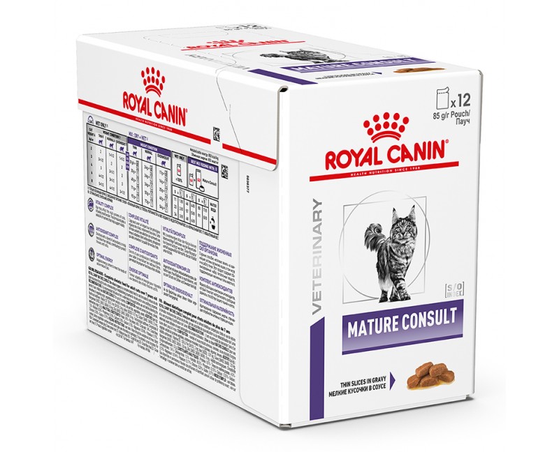 Royal Canin VHN Cat Mature Consult Stücke in Sauce 4 x 12 x 85 g