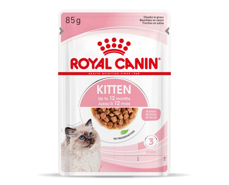 Royal Canin Feline Health Nutrition Kitten Stücke in Sauce 4 x 12 x 85 g