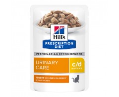 Hill's Prescription Diet Feline c/d Multicare zarte Stücke mit Huhn in Sauce 12 x 85 g
