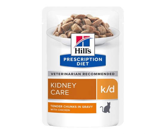 Hill's Prescription Diet Feline k/d Multipack Huhn, Rind, Lachs 4 x 12 x 85 g