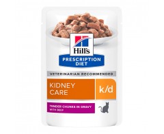 Hill's Prescription Diet Feline k/d Multipack Huhn, Rind, Lachs 12 x 85 g