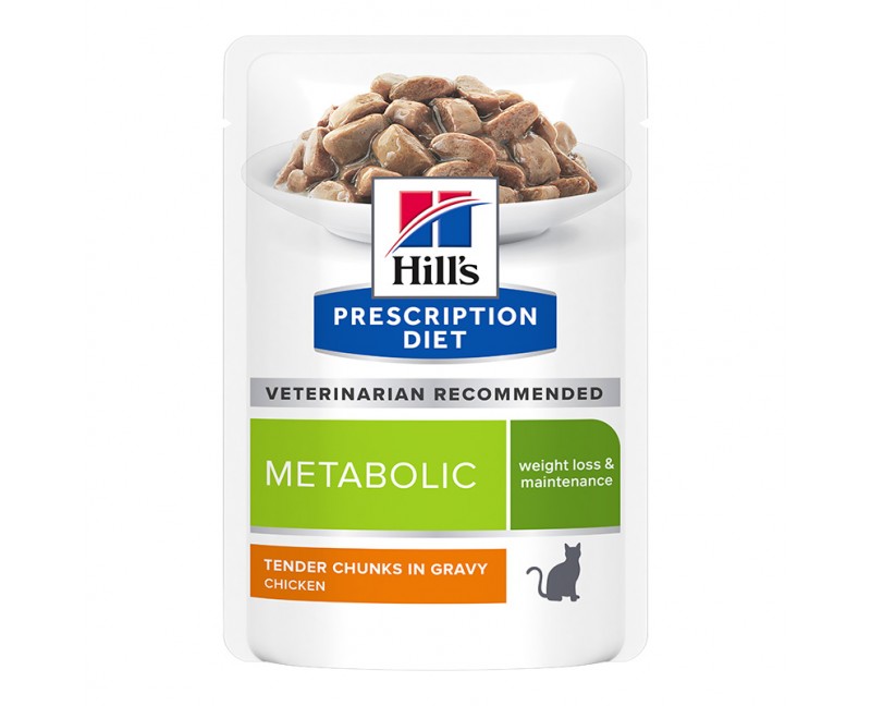 Hill's Prescription Diet Feline Metabolic mit Huhn 12 x 85 g