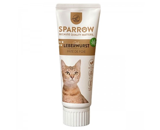 SPARROW Leberwurst mit CBD für Katzen 75 g