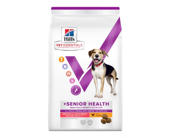 Hill's VetEssentials Canine MULTI-BENEFIT + SENIOR HEALTH Mature Adult 7+ Medium & Large Breed mit Huhn