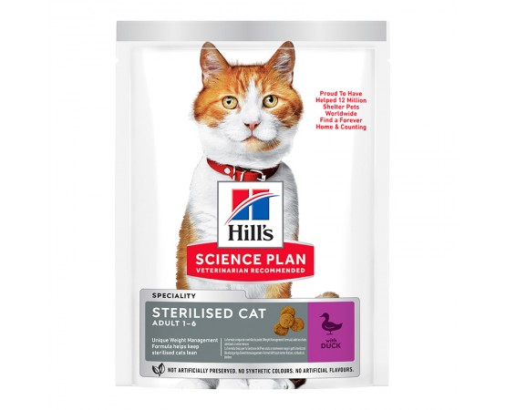 Hill's Science Plan Cat Young Adult Sterilised Trockenfutter Ente