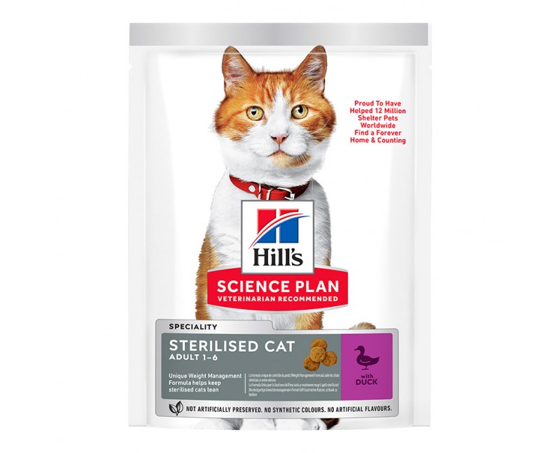 Hill's Science Plan Cat Young Adult Sterilised Trockenfutter Ente