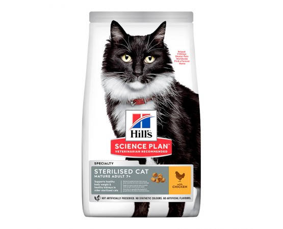 Hill's Science Plan Cat Sterilised Mature Adult 7+ Katzenfutter Huhn