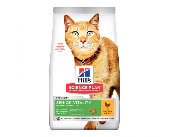 Hill's Science Plan Cat Senior Vitality Mature Adult 7+ Katzenfutter Huhn & Reis