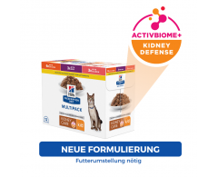 Hill's Prescription Diet Feline k/d Multipack Huhn, Rind, Lachs 12 x 85 g
