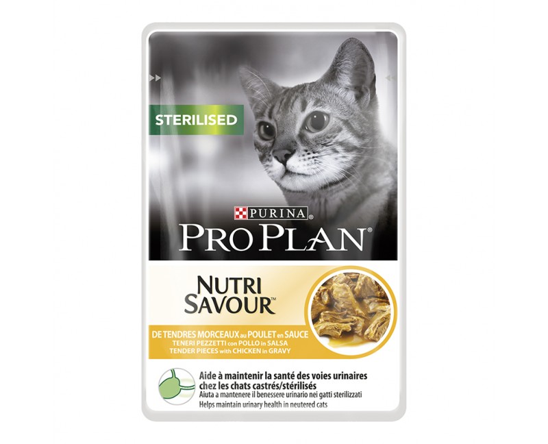 Purina ProPlan Cat Sterilised Nutrisavour mit Huhn 10 x 85 g