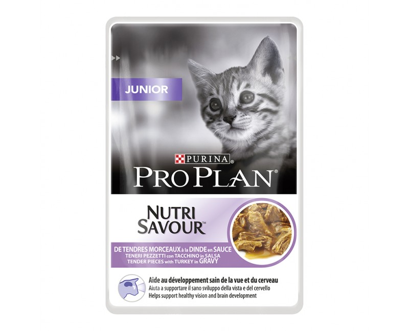 Purina ProPlan Cat Junior Nutrisavour mit Truthahn 10 x 85 g