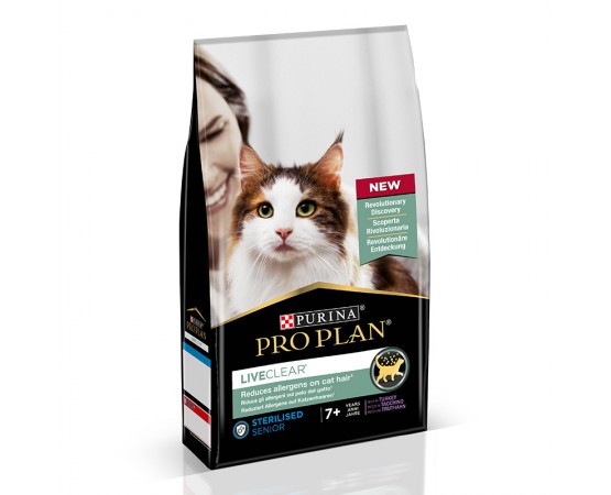 Purina ProPlan Cat LiveClear Sterilised 7+ mit Truthahn 1.4 kg