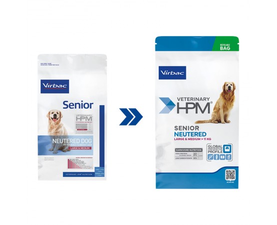Virbac Veterinary HPM Neutered Dog Large & Medium Senior