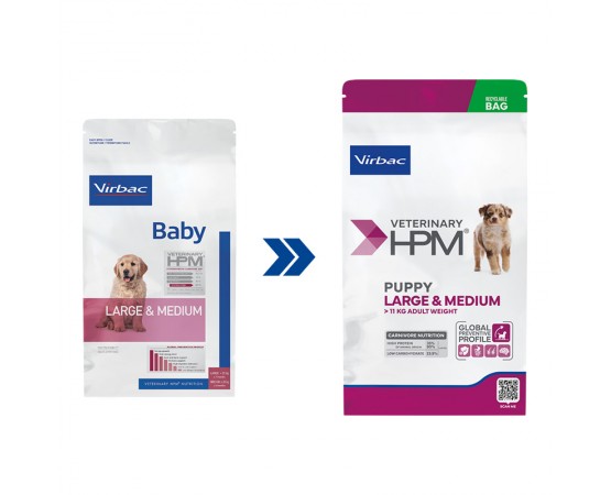 Virbac Veterinary HPM Dog Large & Medium Baby