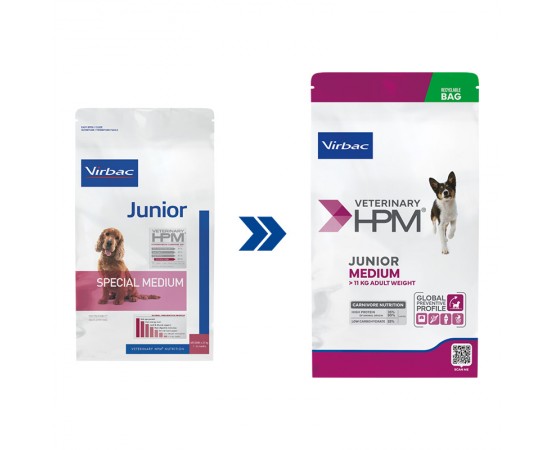 Virbac Veterinary HPM Dog Medium Junior