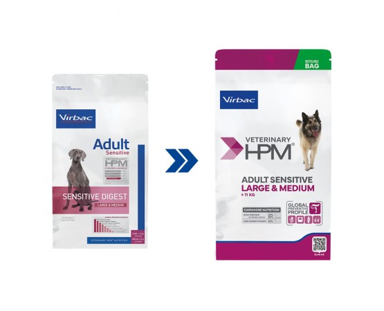Virbac Veterinary HPM Dog Large & Medium Adult Sensitive Digest