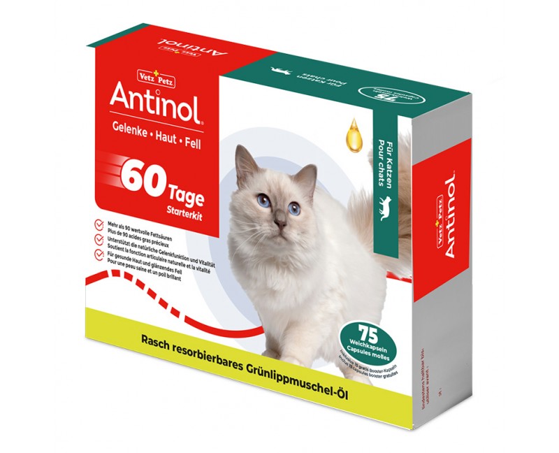 ANTINOL® Starterkit für Katzen, 75 Weichkapseln