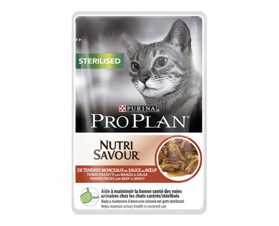 Purina ProPlan Cat Nutrisavour Sterilised Rind 24 x 85g