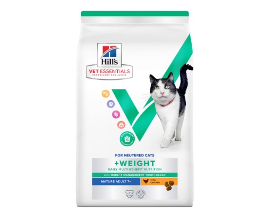 Hill's VetEssentials Feline MULTI-BENEFIT+ WEIGHT Mature Adult 7+ mit Huhn