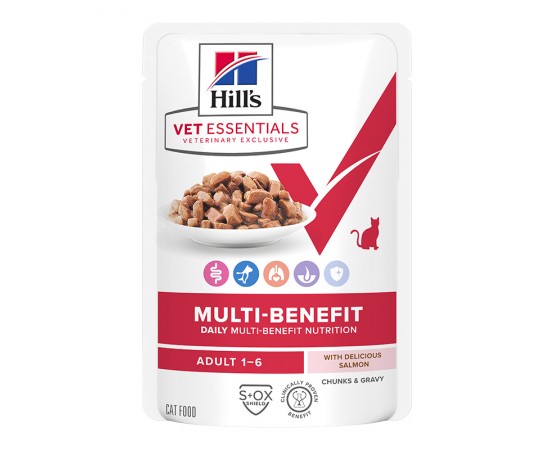 Hill's VetEssentials Feline MULTI-BENEFIT Adult mit Lachs 12 x 85 g