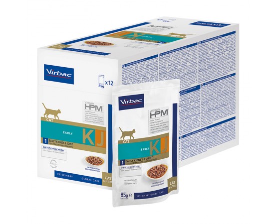 Virbac Veterinary HPM Cat Early Kidney & Joint KJ1 Stückchen in Sauce