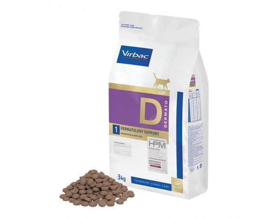 Virbac Veterinary HPM Cat Dermato D1 3 kg