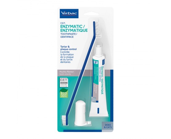Virbac C.E.T. Zahnpasta und Zahnpflegeset