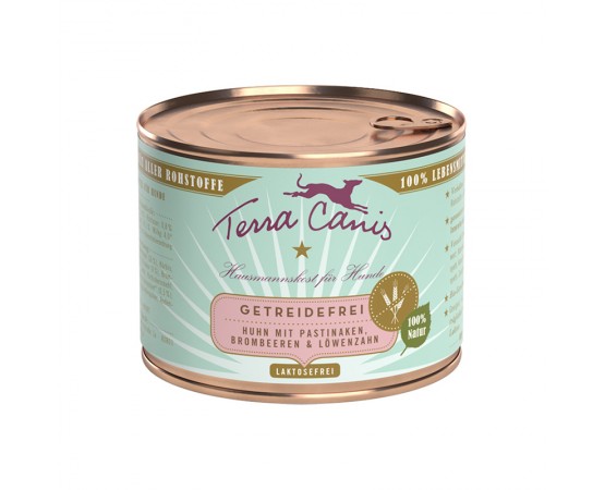 Terra Canis Menü getreidefrei - Huhn (mit Pastinaken, Löwenzahn & Kamille)200